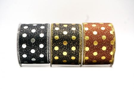 Metallic Foil Polka Dots Wired Ribbon_KF8681.KF8682.KF8683 (4)